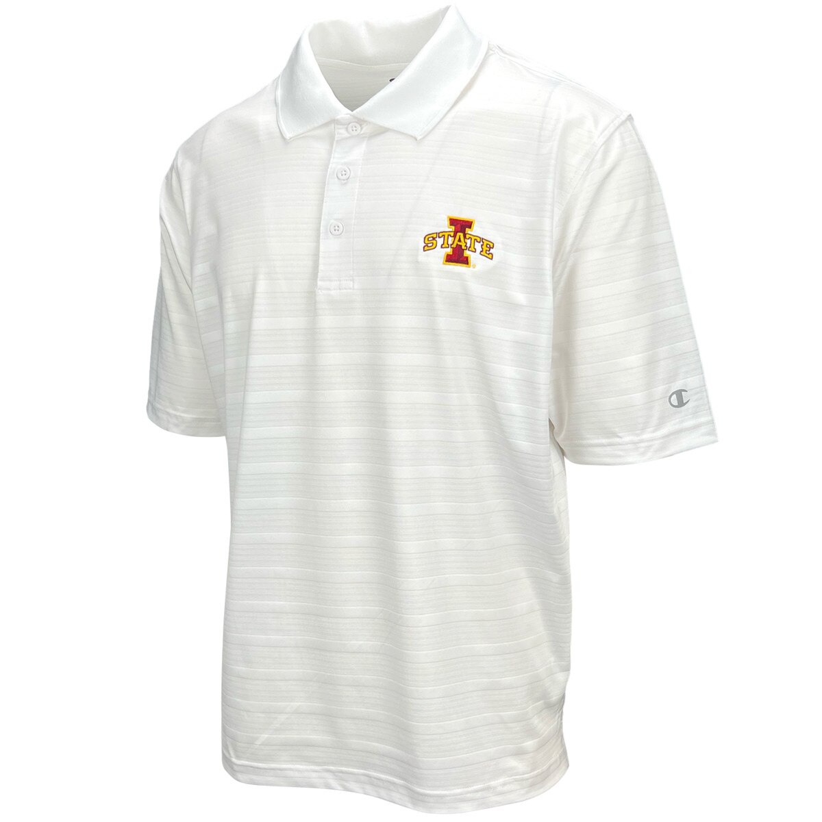 Champion® I-State White Striped Polo